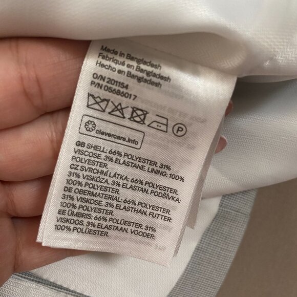 H&M Grey Blazer with Front Button Size 6 - Picture 7 of 9